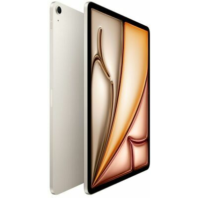 Apple iPad Air 13-inch (M4), 128 GB, Starlight - front and back view