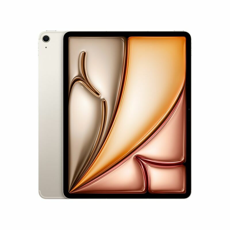 Apple iPad Air 13-inch (M4), 256 GB, Starlight - front and back view