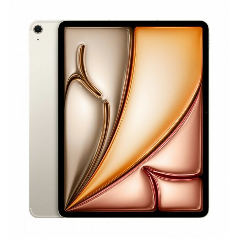 Apple iPad Air 13-inch (M4), 128 GB, Starlight - front and back view