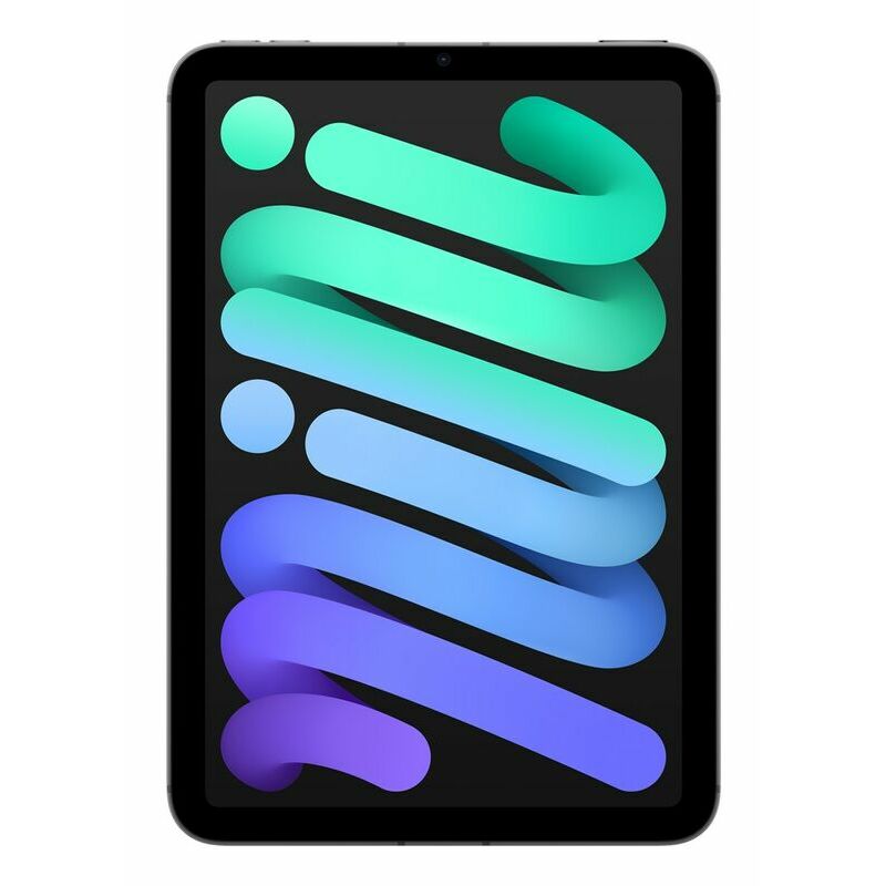 Apple iPad mini (A17 Pro), 256 GB, Space Grey - front and back view