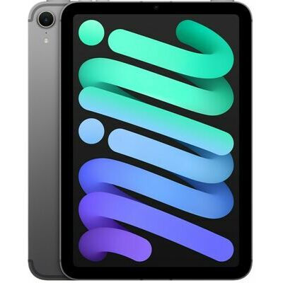 Apple iPad mini (A17 Pro), 256 GB, Space Grey - front and back view