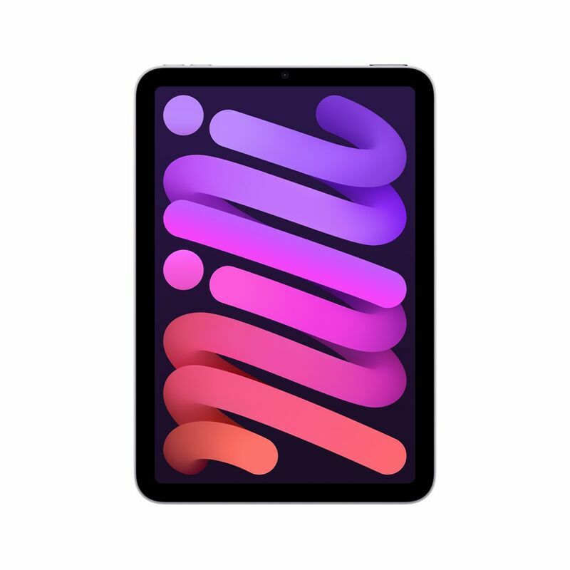 Apple iPad mini (A17 Pro), 128 GB, Purple - front and back view