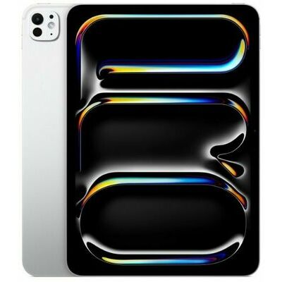 Apple iPad Pro 11-inch (M5) Nano-texture Glass, 2 TB, Silver - front and back view