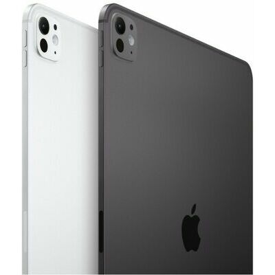 Apple iPad Pro 11-inch (M5) Nano-texture Glass, 2 TB, Silver - front and back view