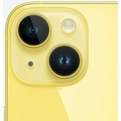 Apple iPhone 14 Plus, Yellow – front and back view
