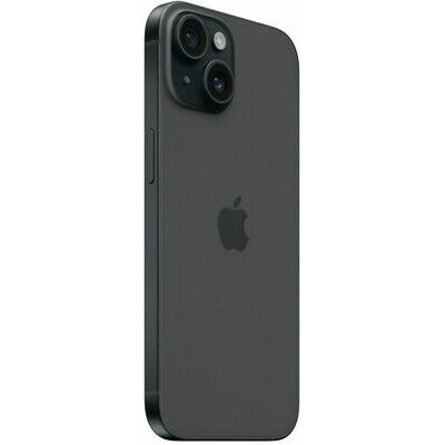 Apple iPhone 15, 128 GB, Black – front and back view