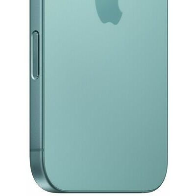 Apple iPhone 16, Teal – front and back view