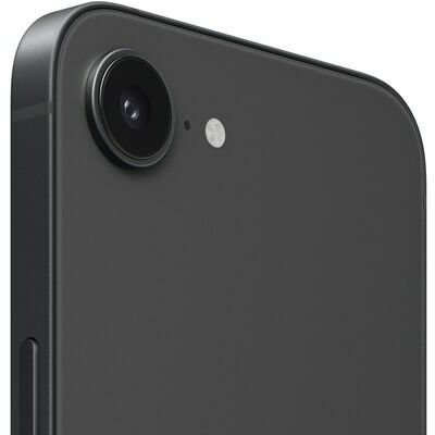 Apple iPhone 16e, 256 GB, Black – front and back view