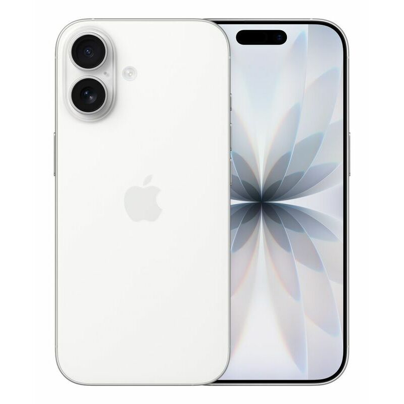 Apple iPhone 17, 256 GB, White – front and back view