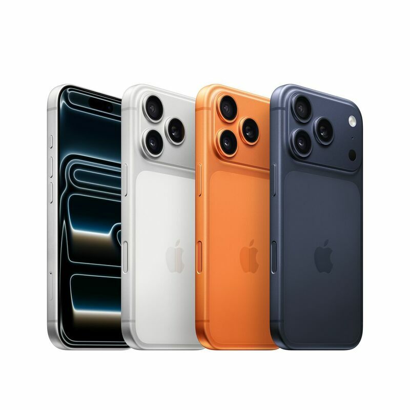 Apple iPhone 17 Pro, 256 GB, Silver – front and back view