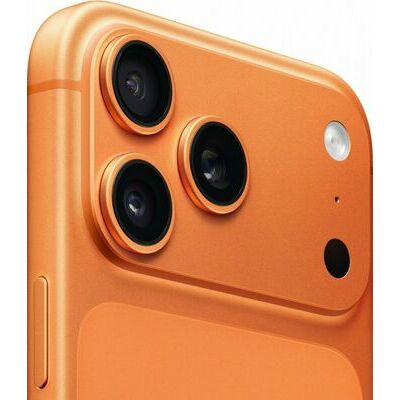 Apple iPhone 17 Pro, 1 TB, Cosmic Orange – front and back view