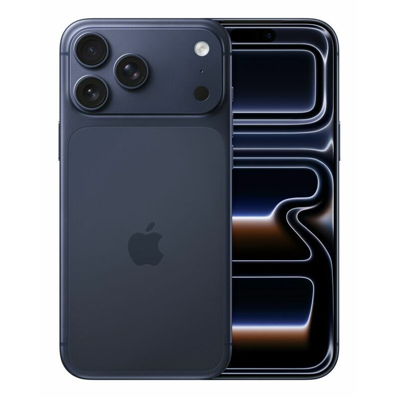 Apple iPhone 17 Pro Max, 256 GB, Deep Blue – front and back view