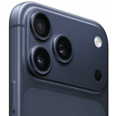 Apple iPhone 17 Pro Max, 256 GB, Deep Blue – front and back view
