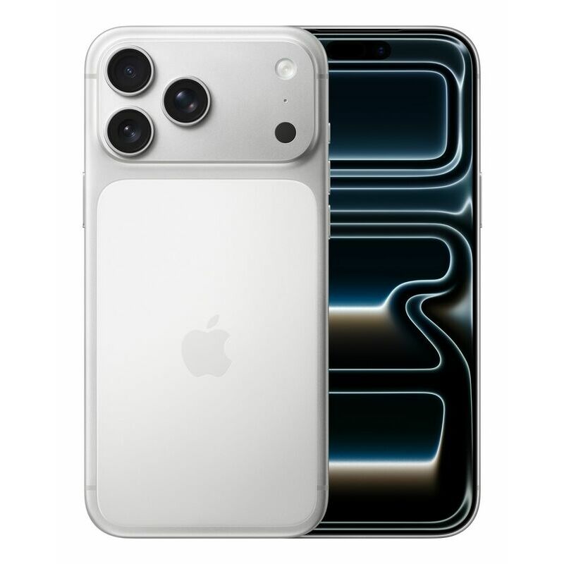 Apple iPhone 17 Pro Max, 256 GB, Silver – front and back view
