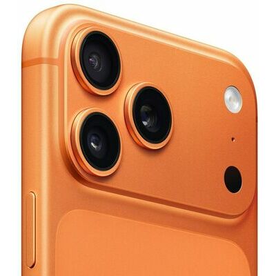 Apple iPhone 17 Pro Max, 2 TB, Cosmic Orange – front and back view
