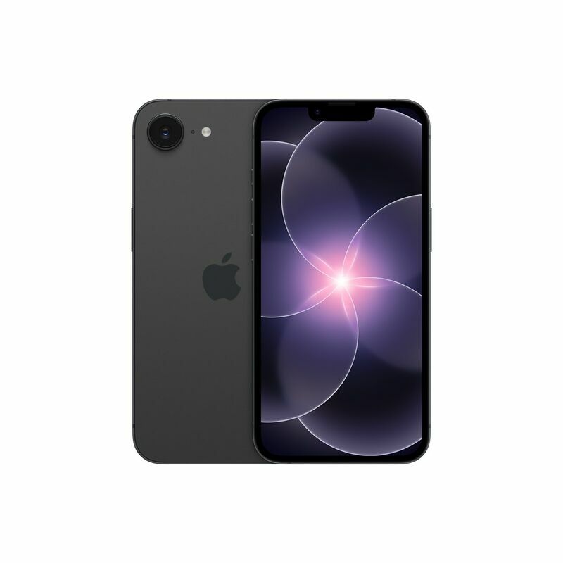 Apple iPhone 17e, 256 GB, Black – front and back view
