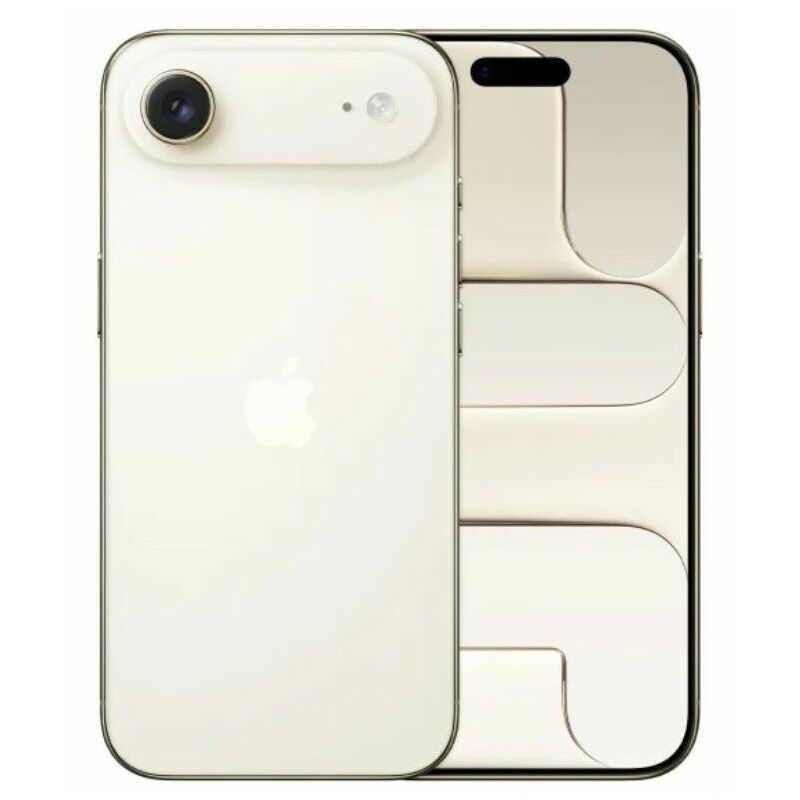 Apple iPhone Air, 1 TB, Light Gold – front and back view