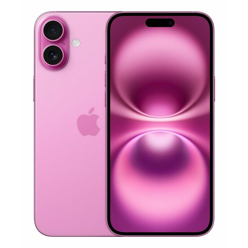 Apple iPhone 16 Plus, Pink – front and back view