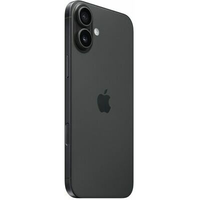 Apple iPhone 16 Plus, Black – front and back view