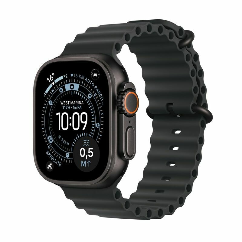 Apple Watch Ultra 3 49mm (Titanium) - Black Titanium - Smartwatch