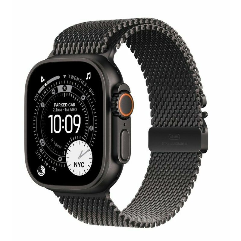 Apple Watch Ultra 3 49mm (Titanium) - Black Titanium - Smartwatch