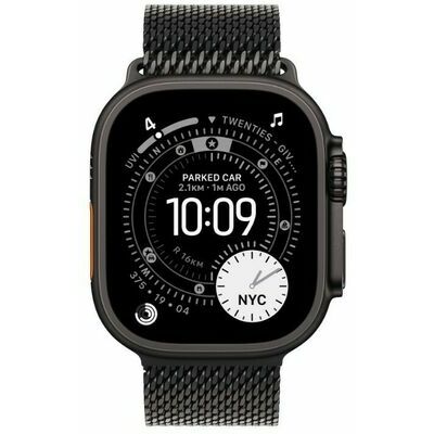 Apple Watch Ultra 3 49mm (Titanium) - Black Titanium - Smartwatch
