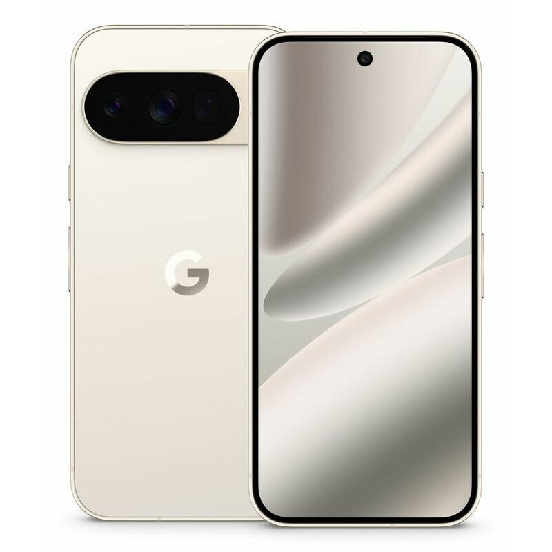 Google Pixel 10 Pro, Beige – front and back view