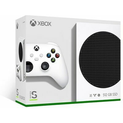Microsoft Xbox Series S 512GB All-Digital Console, Robot White, front view
