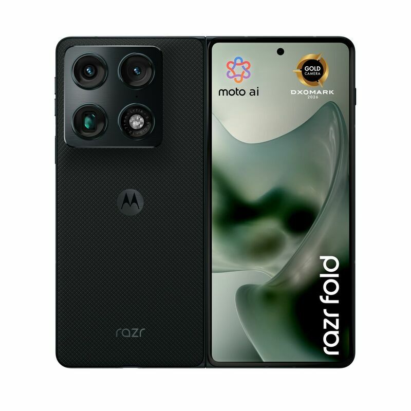 Motorola razr fold, Black – front and back view