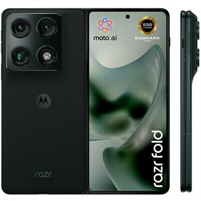 Motorola razr fold, Black – front and back view