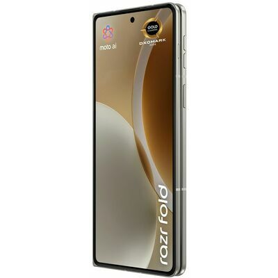 Motorola razr fold, White – front and back view