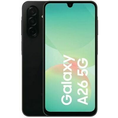 Samsung Galaxy A26 5G, Black – front and back view