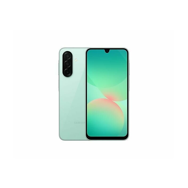 Samsung Galaxy A26 5G, Mint – front and back view