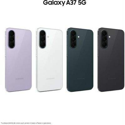 Samsung Galaxy A37 5G, Charcoal – front and back view