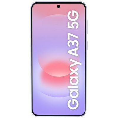 Samsung Galaxy A37 5G, Lavender – front and back view