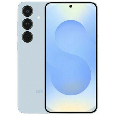 Samsung Galaxy S25, 128 GB, Blue – front and back view