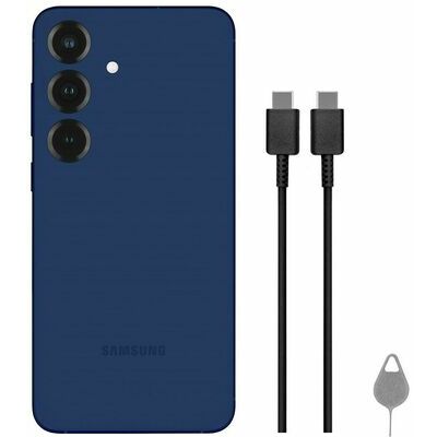 Samsung Galaxy S25, 256 GB, Navy – front and back view