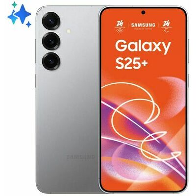 Samsung Galaxy S25+, Blue – front and back view