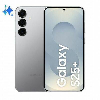 Samsung Galaxy S25+, Blue – front and back view