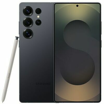 Samsung Galaxy S25 Ultra, 512 GB, Black – front and back view