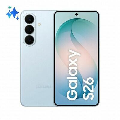 Samsung Galaxy S26, 512 GB, Blue – front and back view