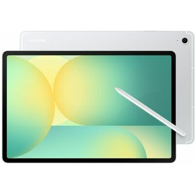 Samsung Galaxy Tab S10 FE+, 128 GB, Silver - front and back view