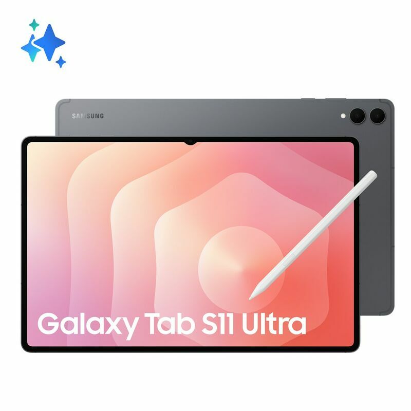 Samsung Galaxy Tab S11 Ultra, 512 GB, Grey - front and back view